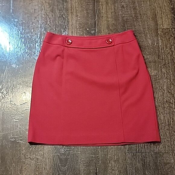 Ann Taylor Red Pencil Skirt - Picture 5 of 16